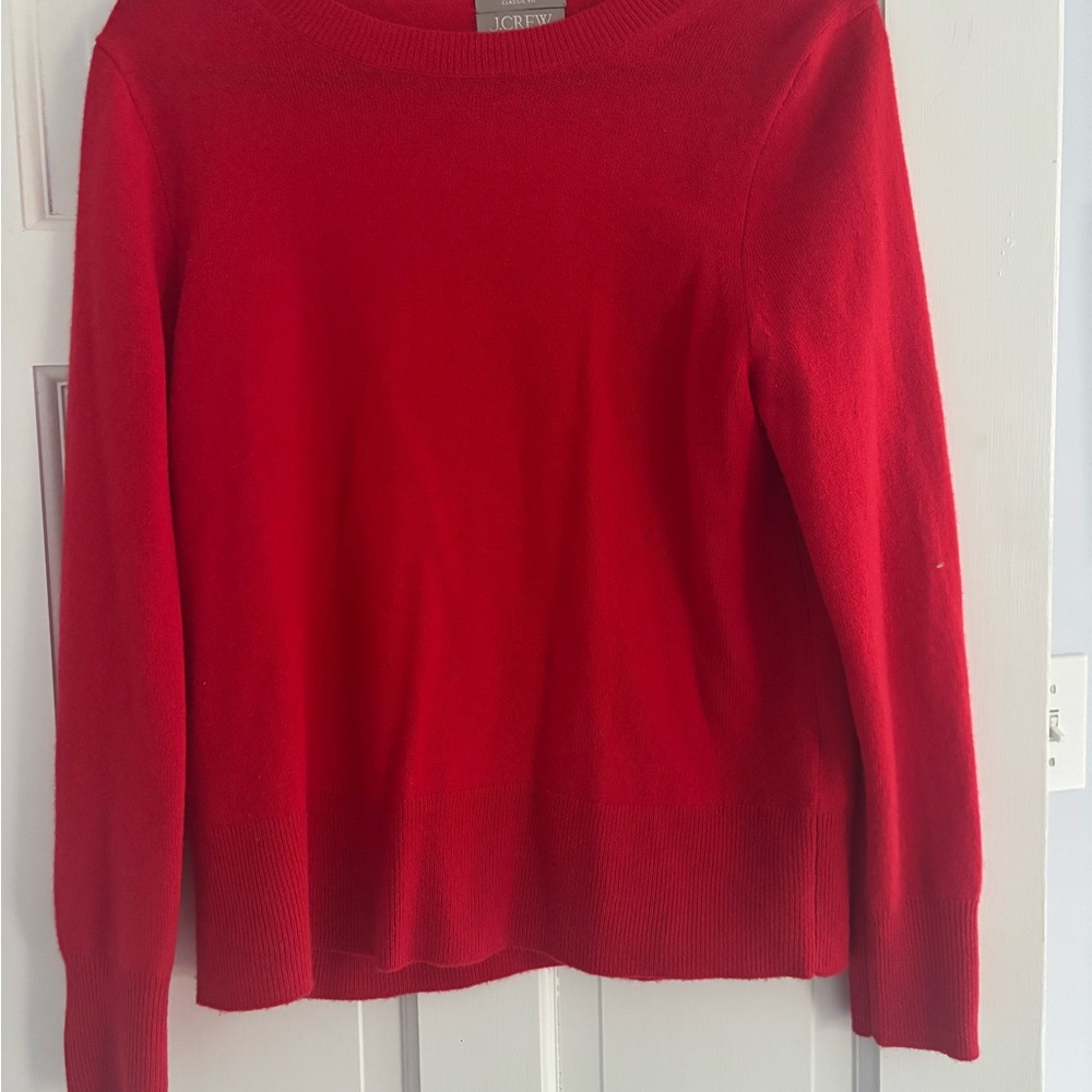 J. Crew Cashmere Sweater in Red